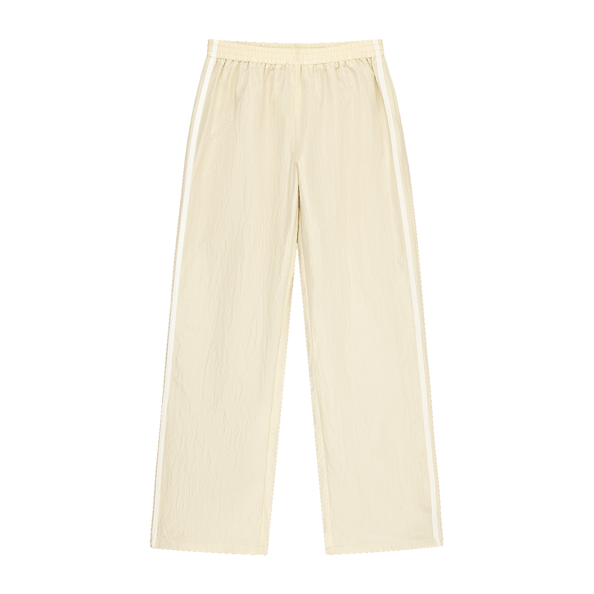Sport Stripe Nylon Pants Buttercream