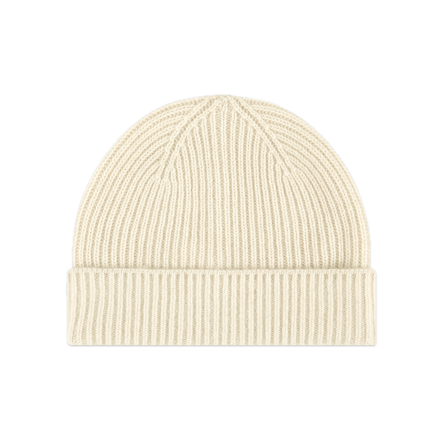 cream cashmere hat flat lay - cream