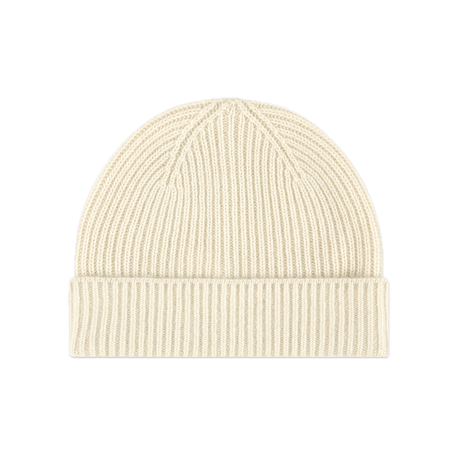 cream cashmere hat flat lay - cream