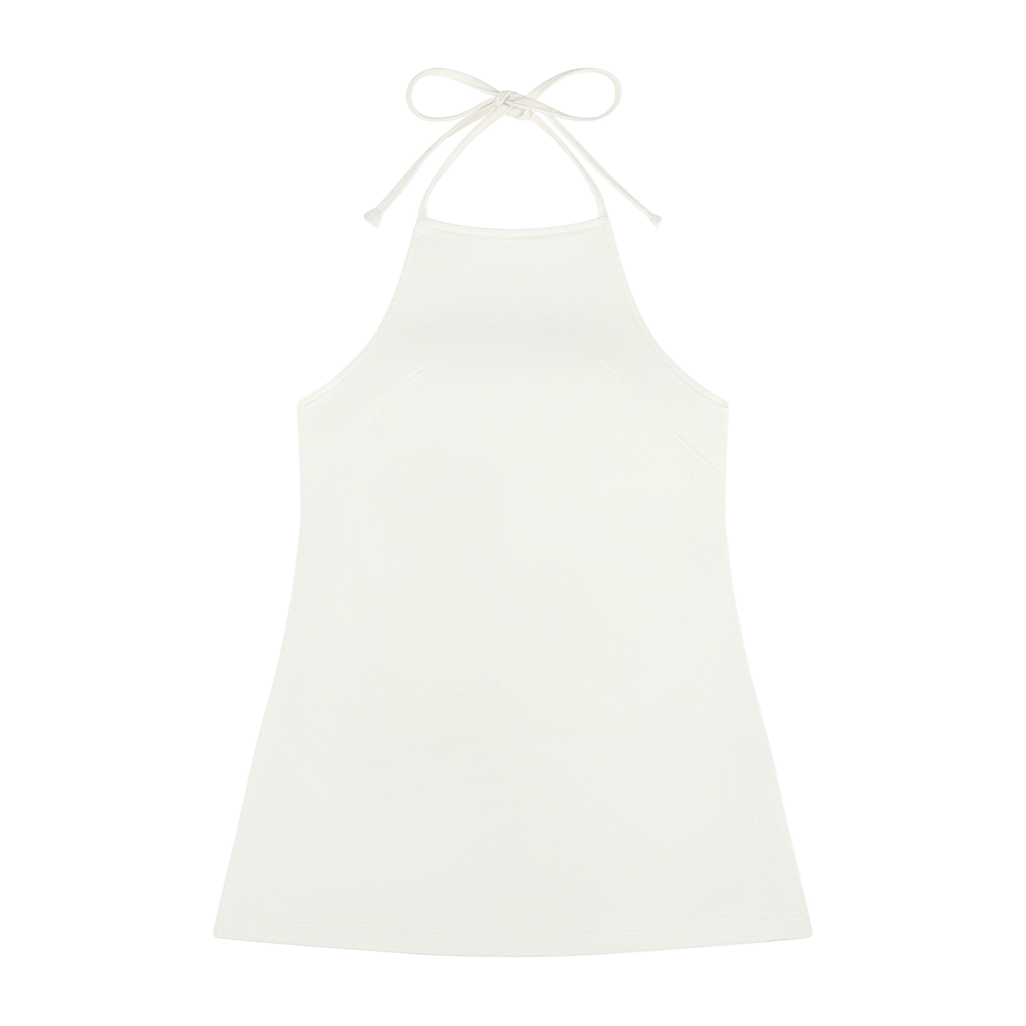 Halter Dress - White