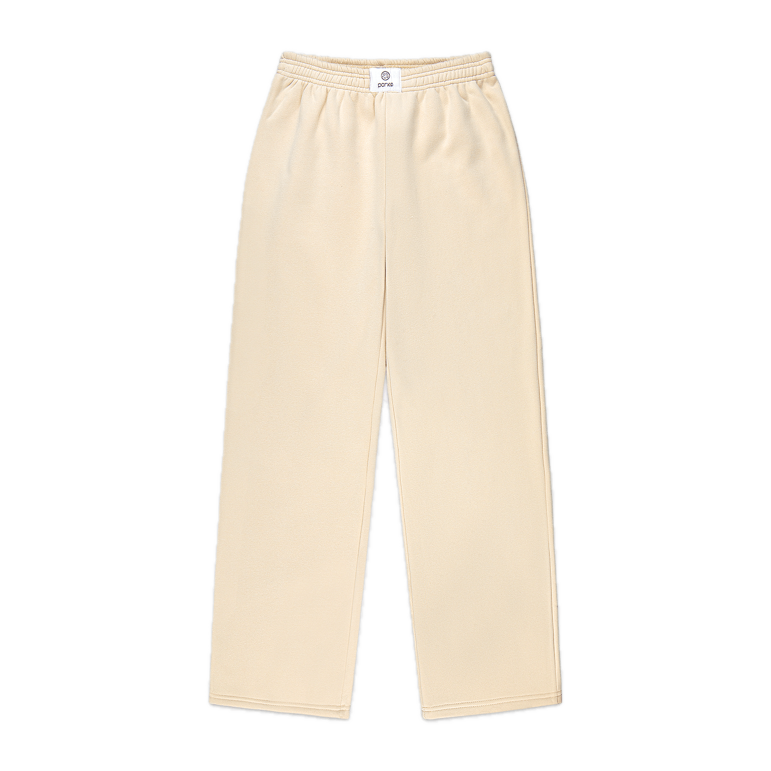 buttercream boxer sweat pant flat lay- buttercream