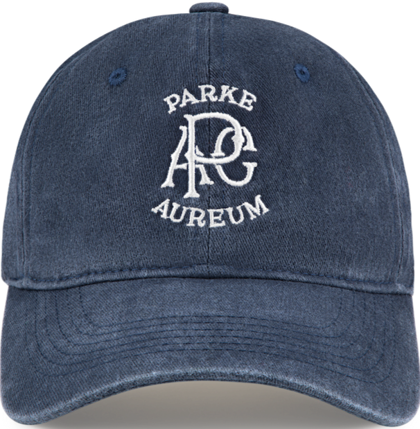 parke x aureum hat flat lay -navy