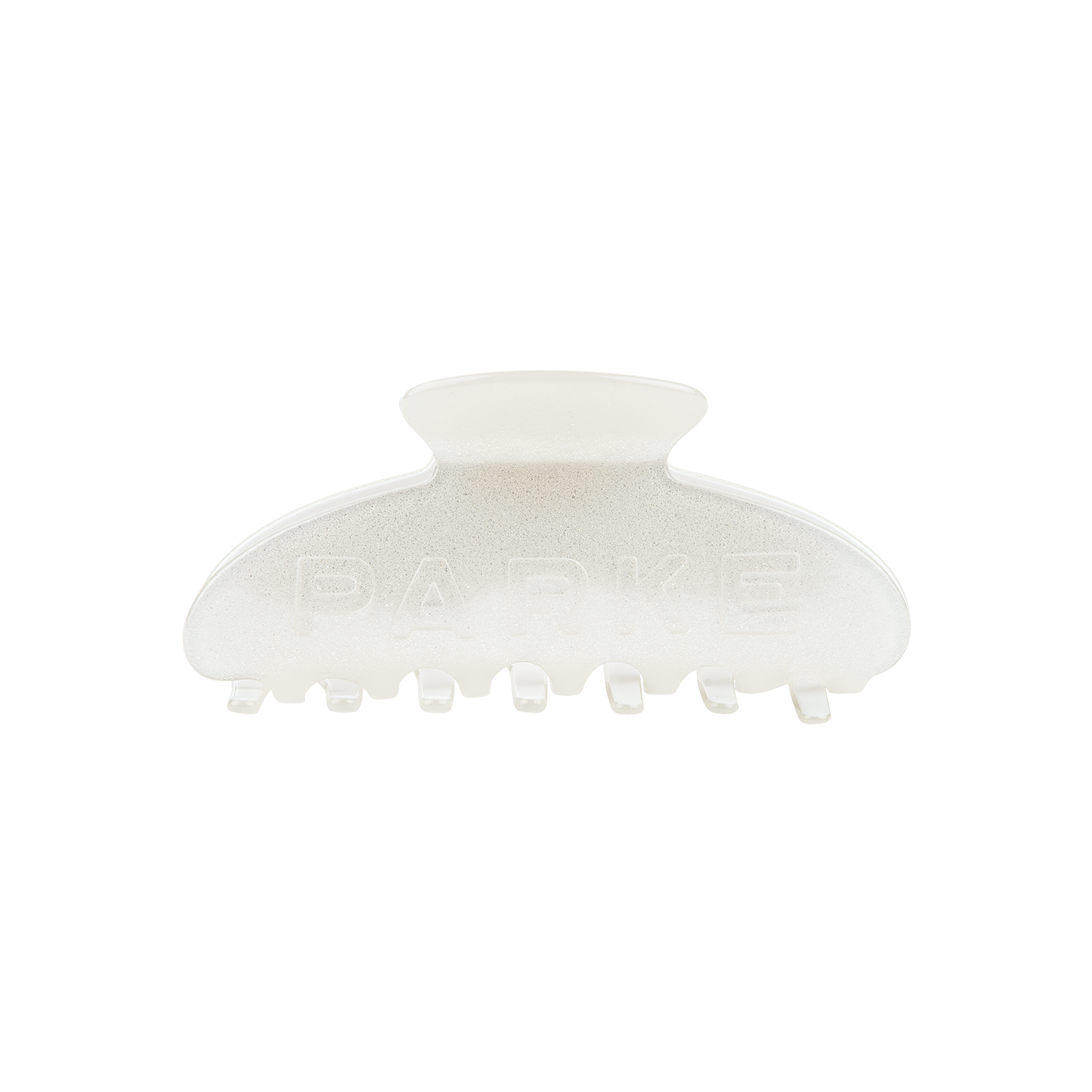 PARKE Claw Clip - White Sparkle