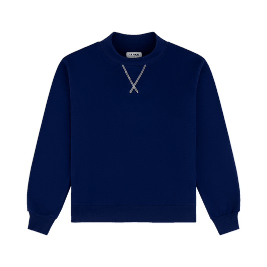 Classic Mockneck - Collegiate Blue