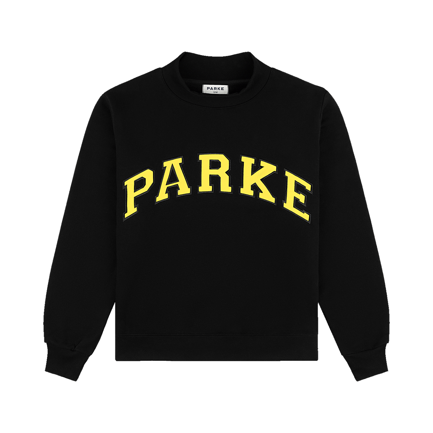 Varsity Mockneck - Black + Yellow