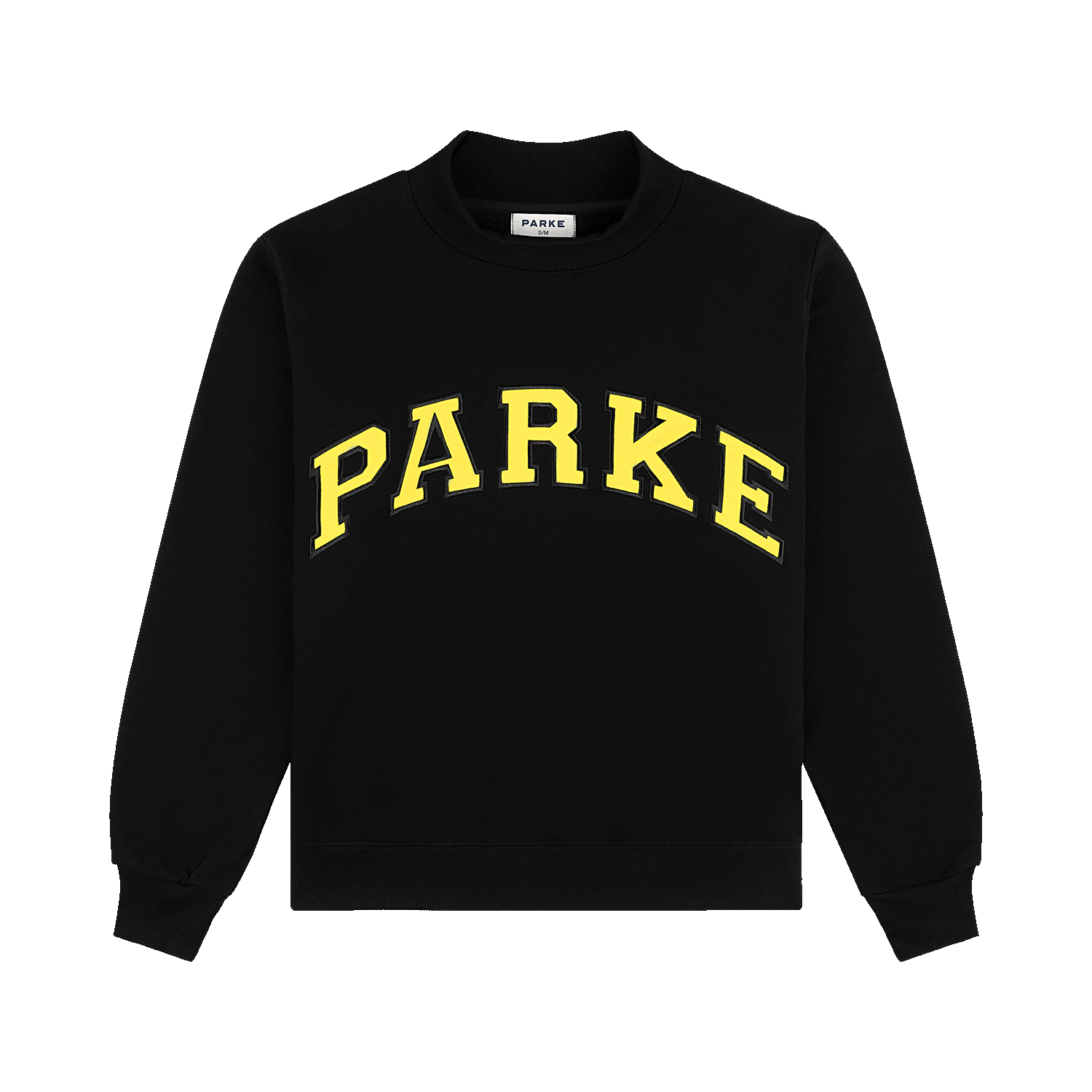Varsity Mockneck - Black + Yellow