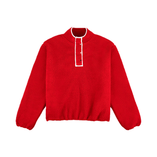 ruby pullover fleece flat lay- ruby