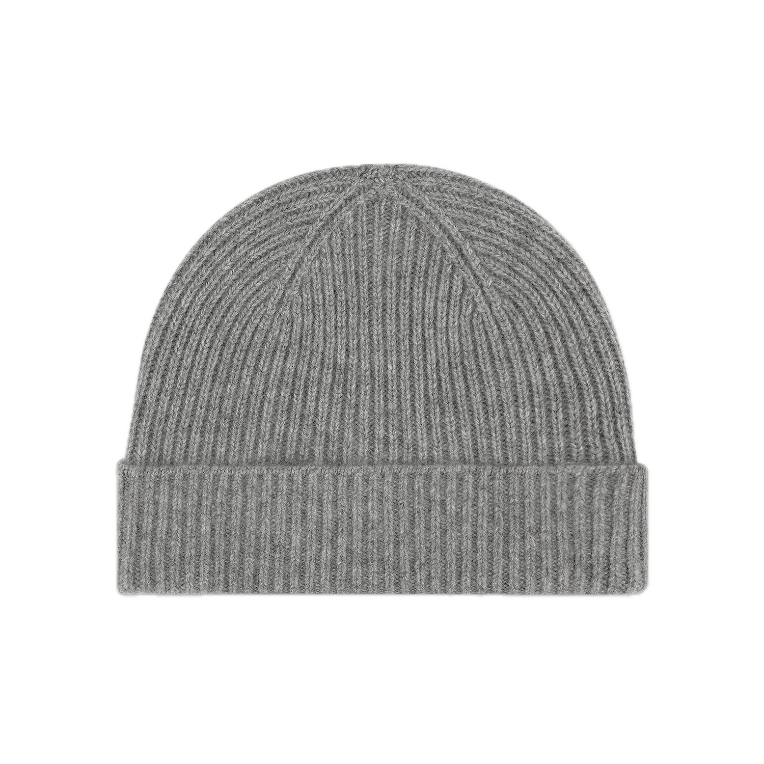 heather grey cashmere hat flat lay -  heather grey