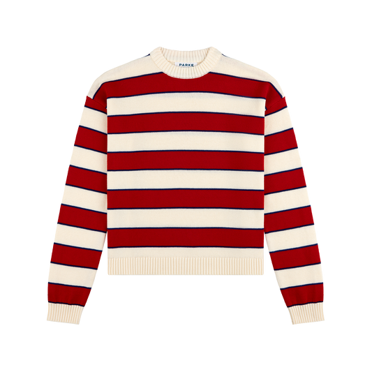 Cotton Sweater - Lighthouse Stripe