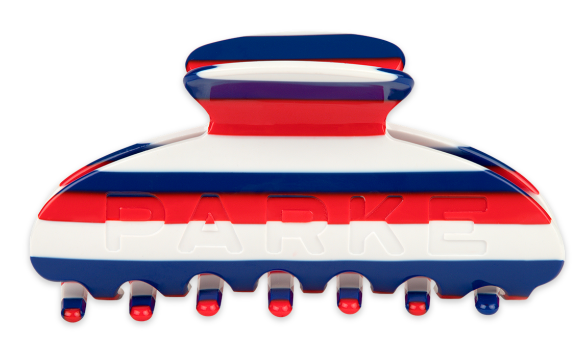 claw clip -coastal stripe