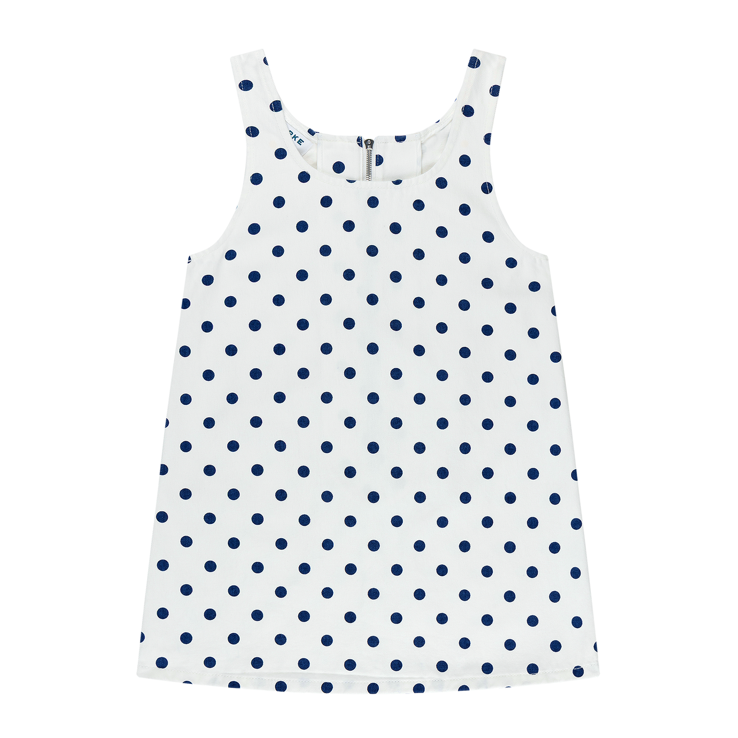 Polka Dot Mini Dress - White Polka Dot
