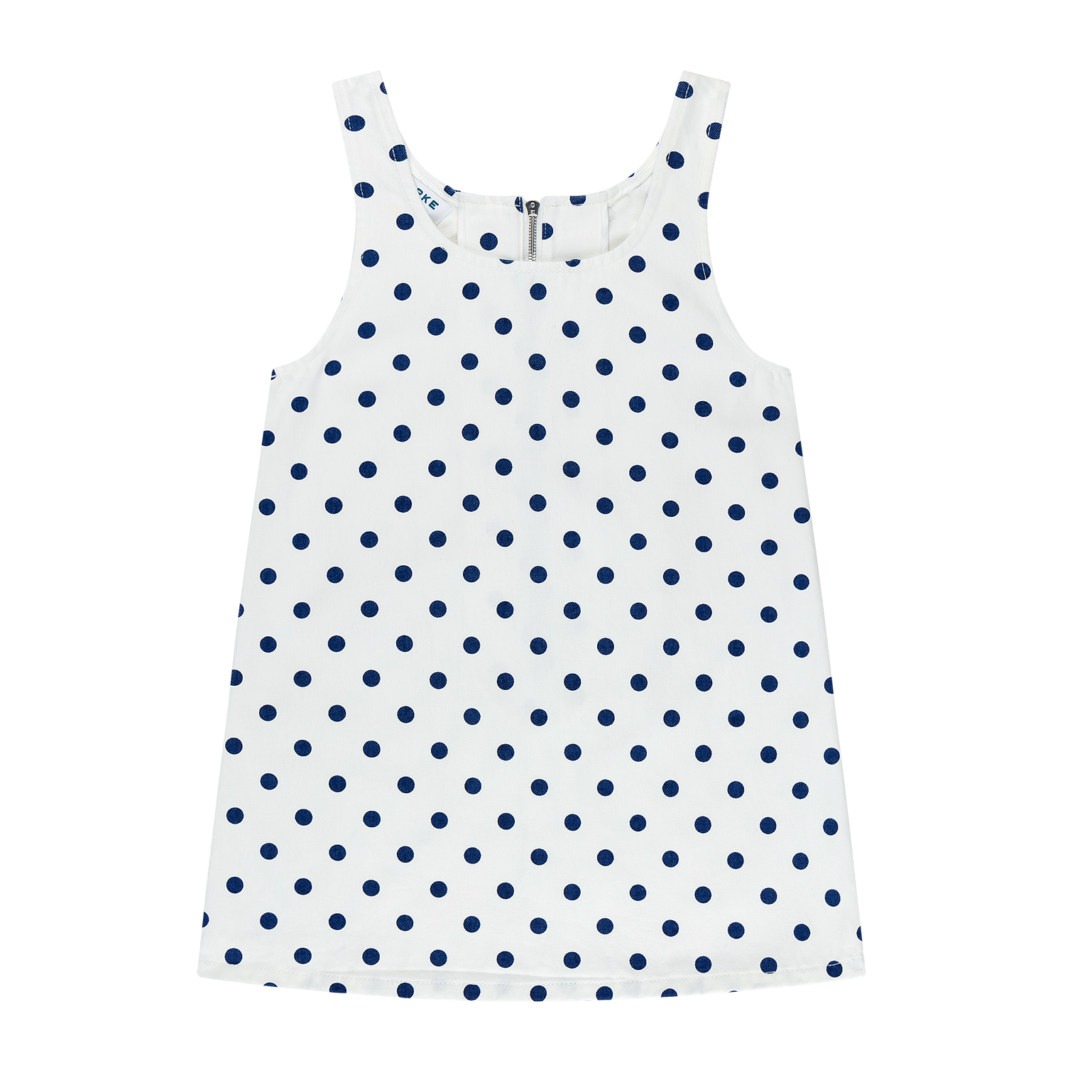 Polka Dot Mini Dress - White Polka Dot