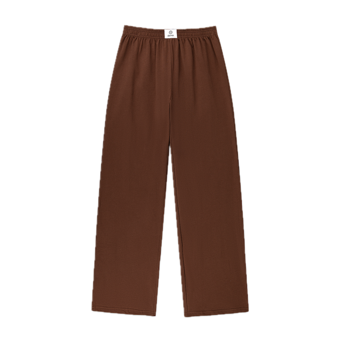 chocolate cotton boxer pant flat lay- chocolate