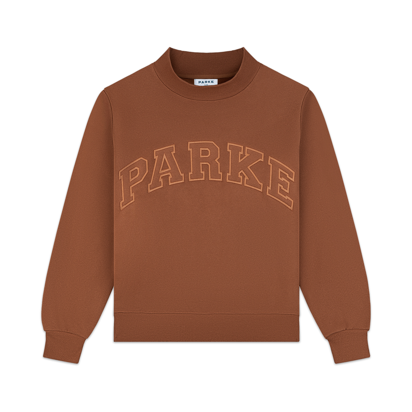 Monochrome Varsity Mockneck -mocha