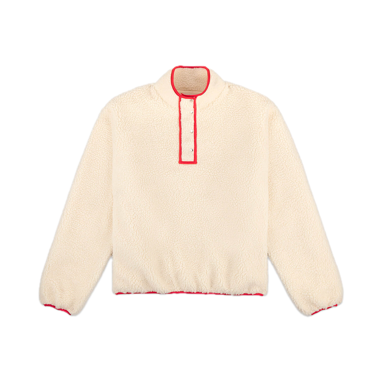 ivory pullover fleece -ivory