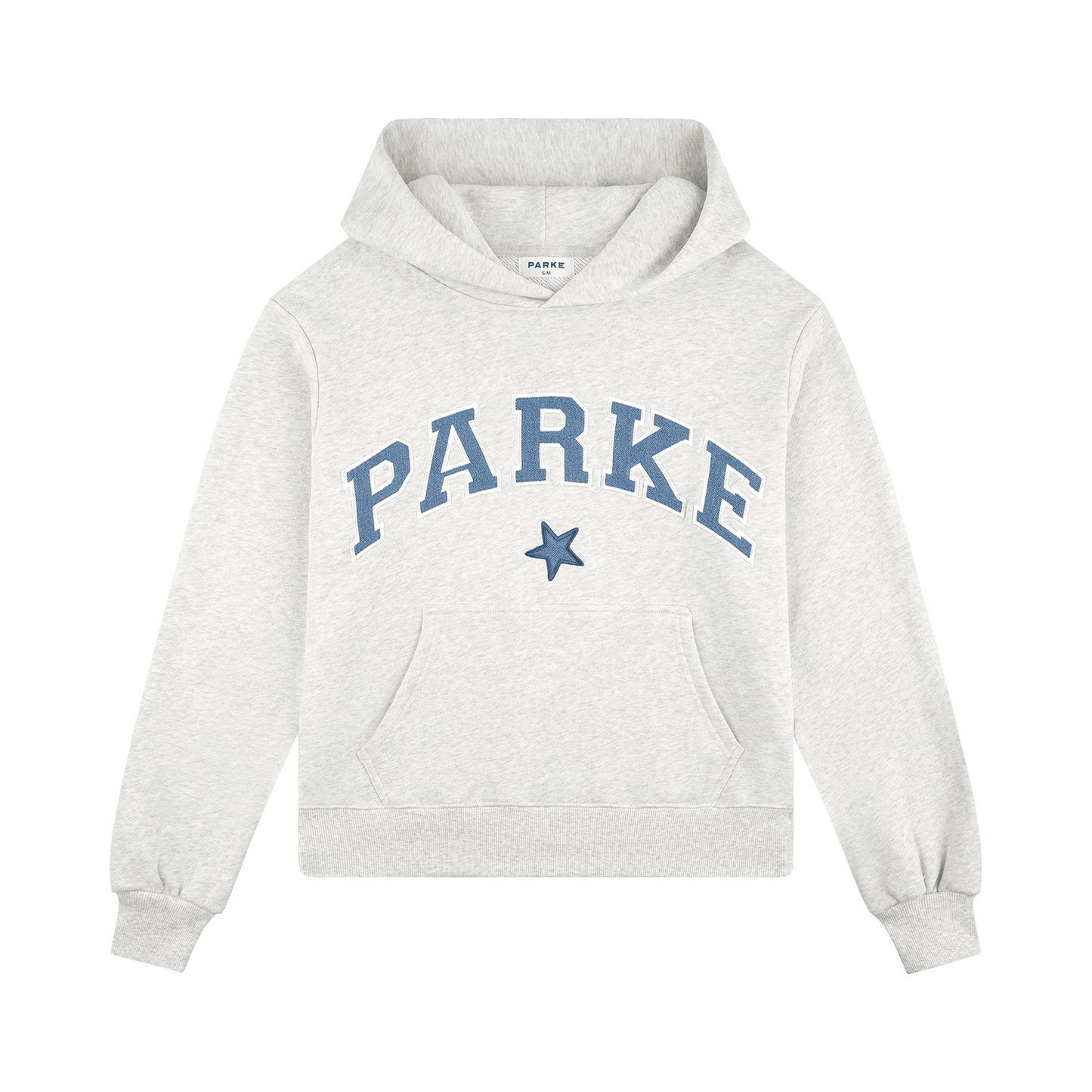 Vintage Star Varsity Hoodie - Heather Grey Star