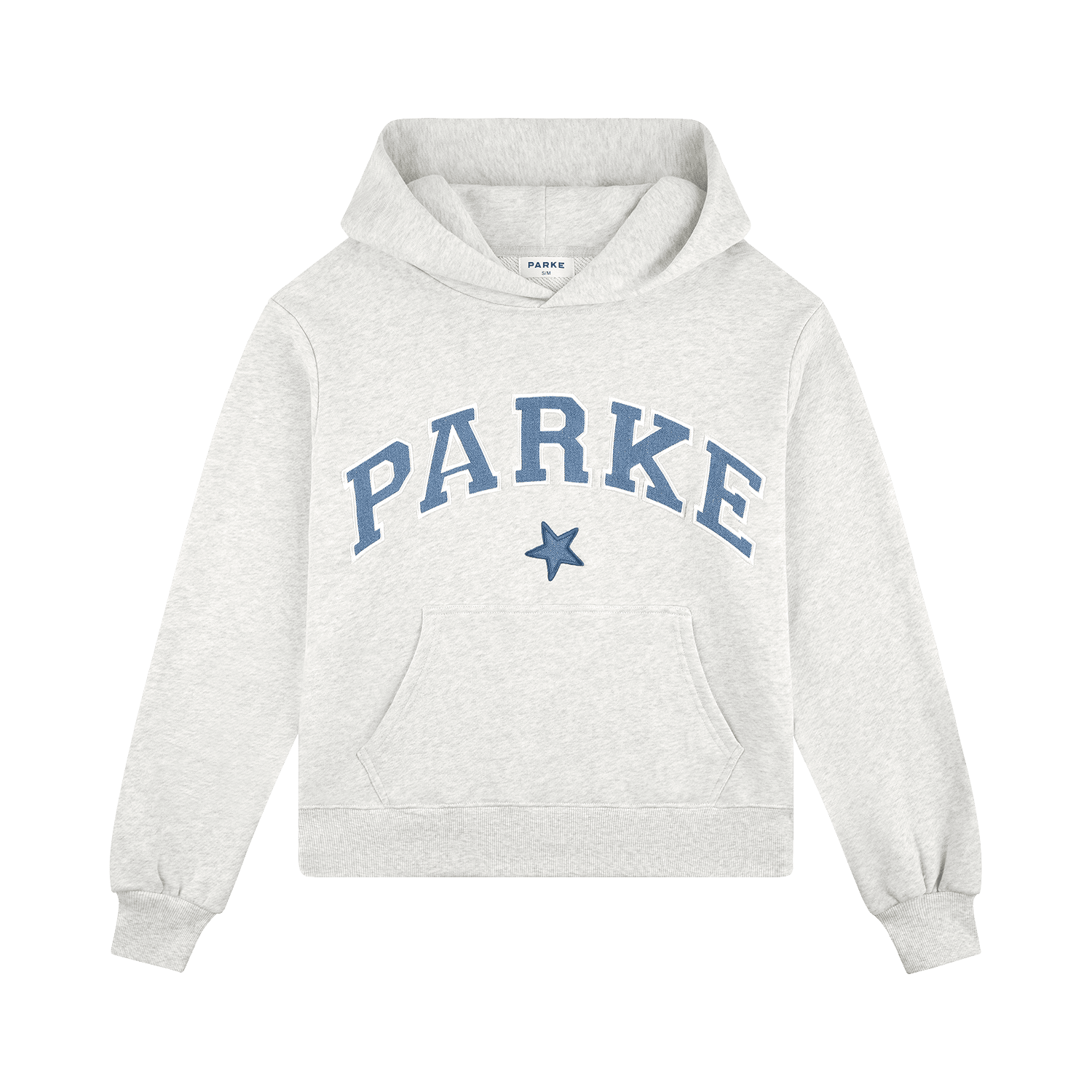 Vintage Star Varsity Hoodie - Heather Grey Star