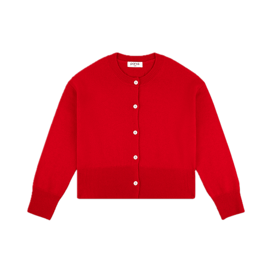 ruby cardigan flat lay- ruby