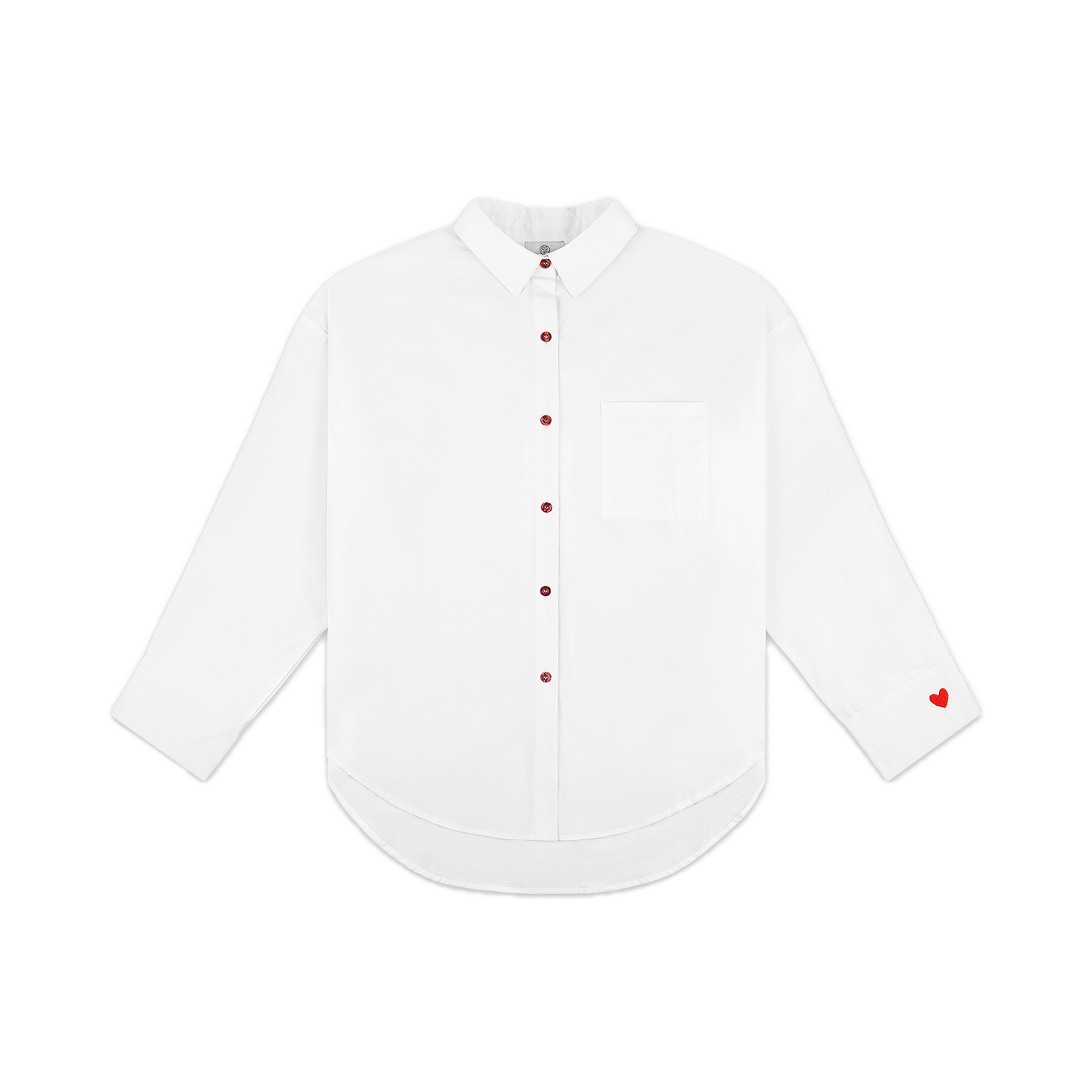 white boyfriend button down flat lay -white