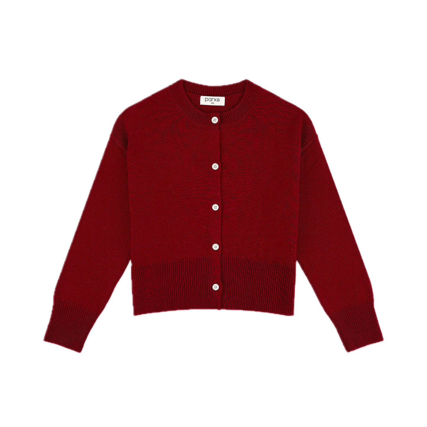 burgundy cardigan flat lay- burgundy