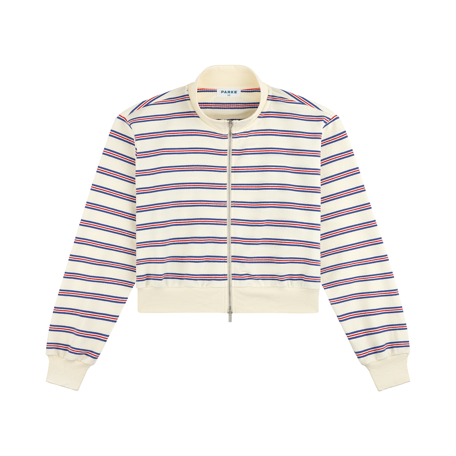 Zip Up Mockneck - Anchor Stripe