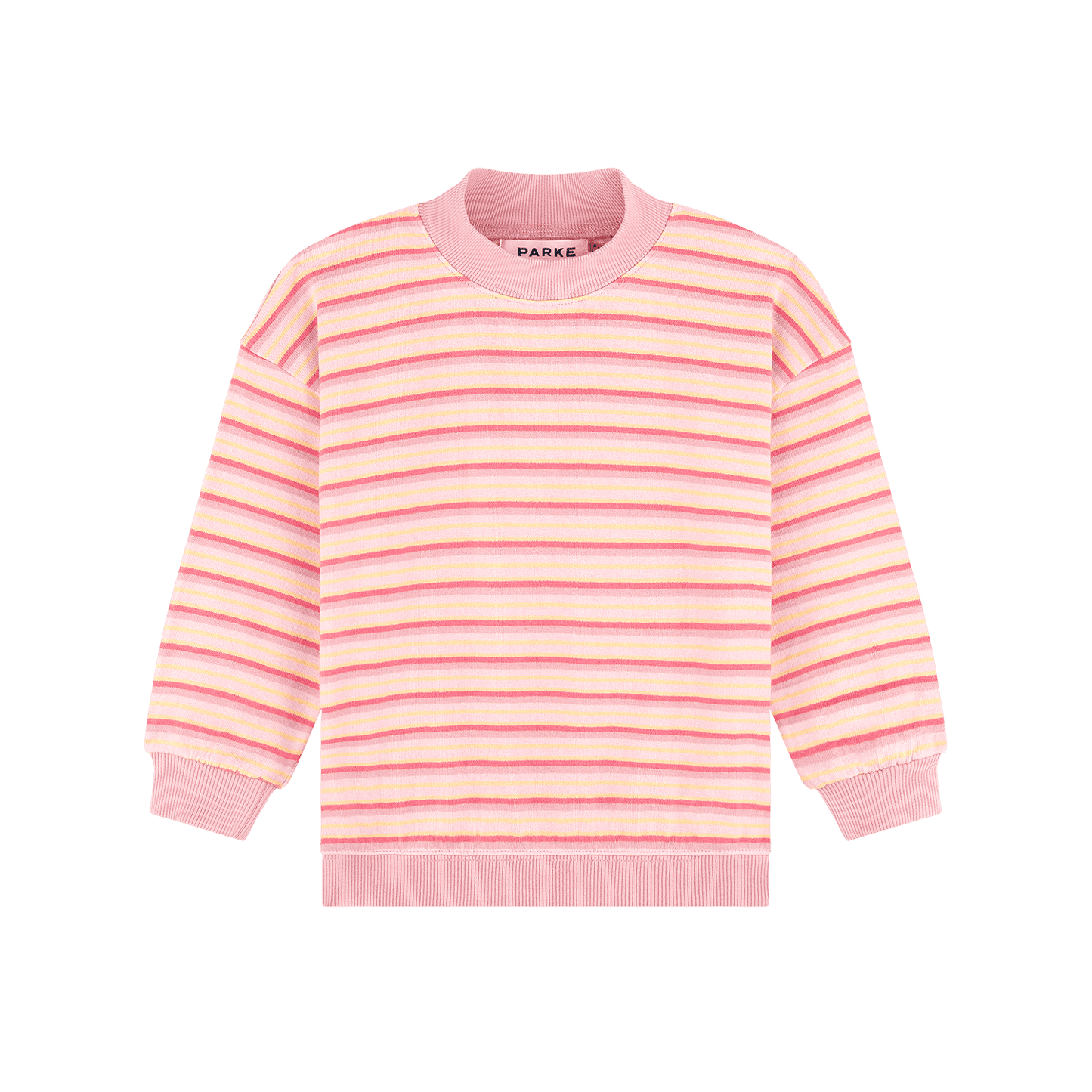 Kids Stripe Mockneck Pullover - It's A Girl Stripe