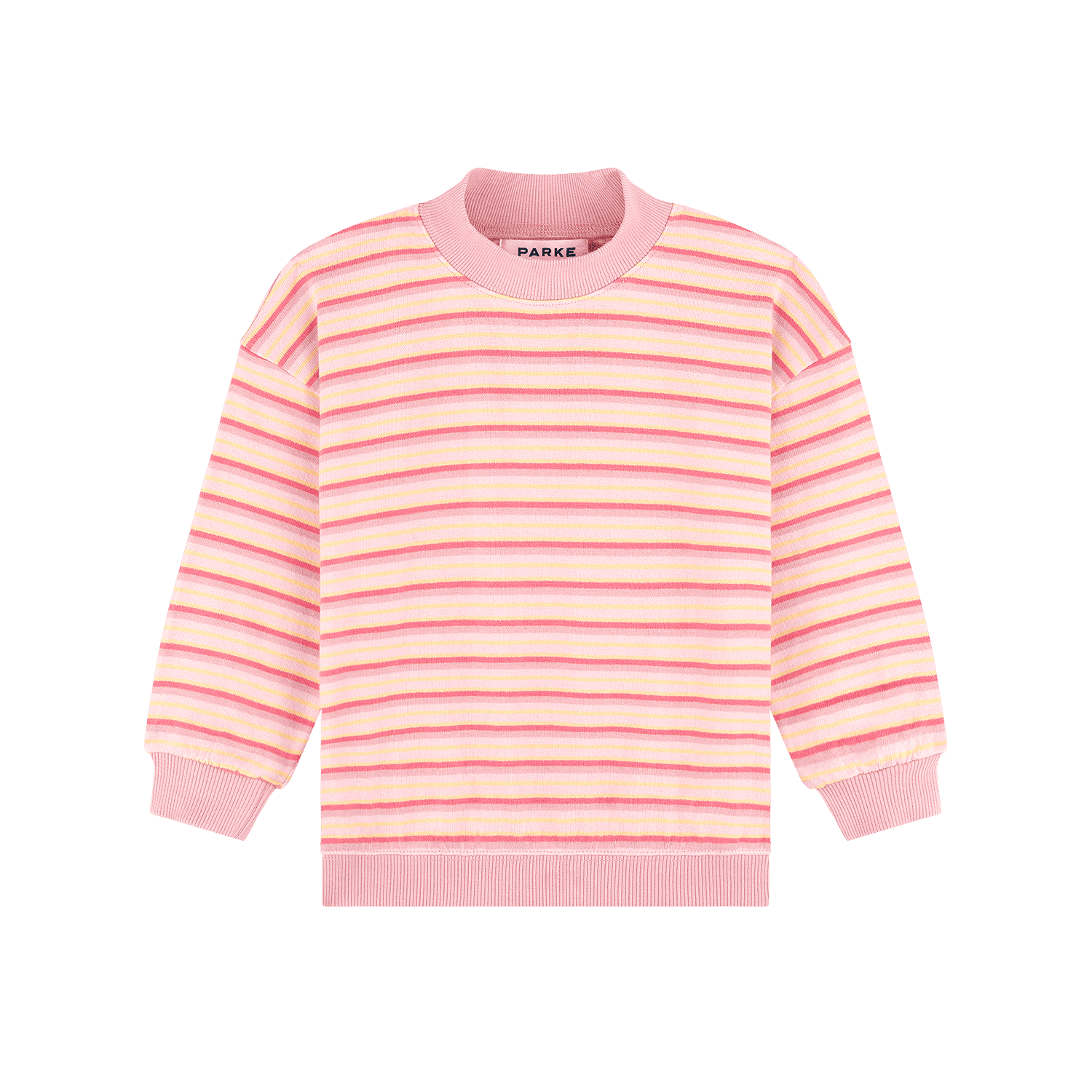 Kids Stripe Mockneck Pullover - It's A Girl Stripe