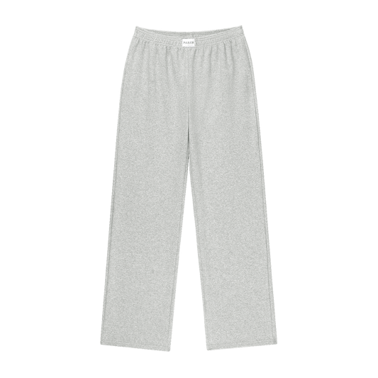 Ribbed Cotton Boxer Pant - Grey