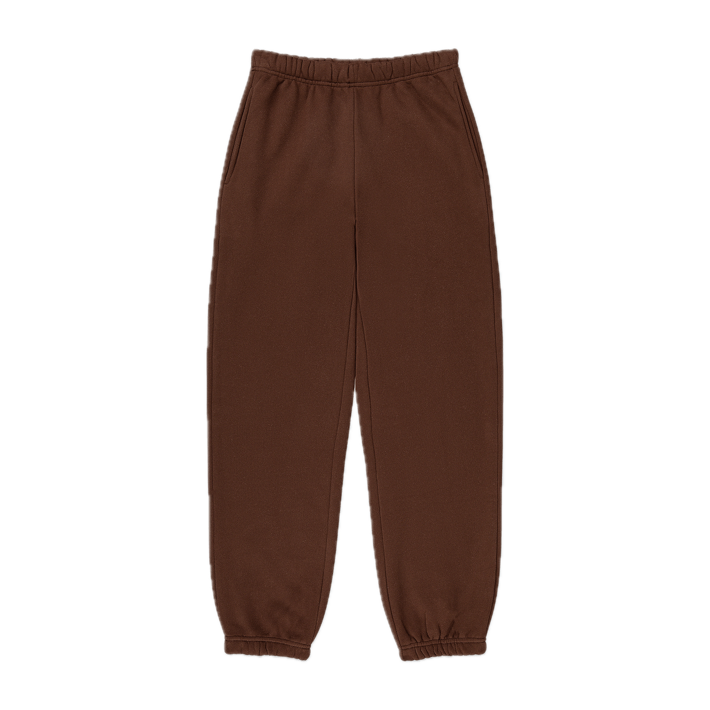 unisex sweats flat lay - chocolate