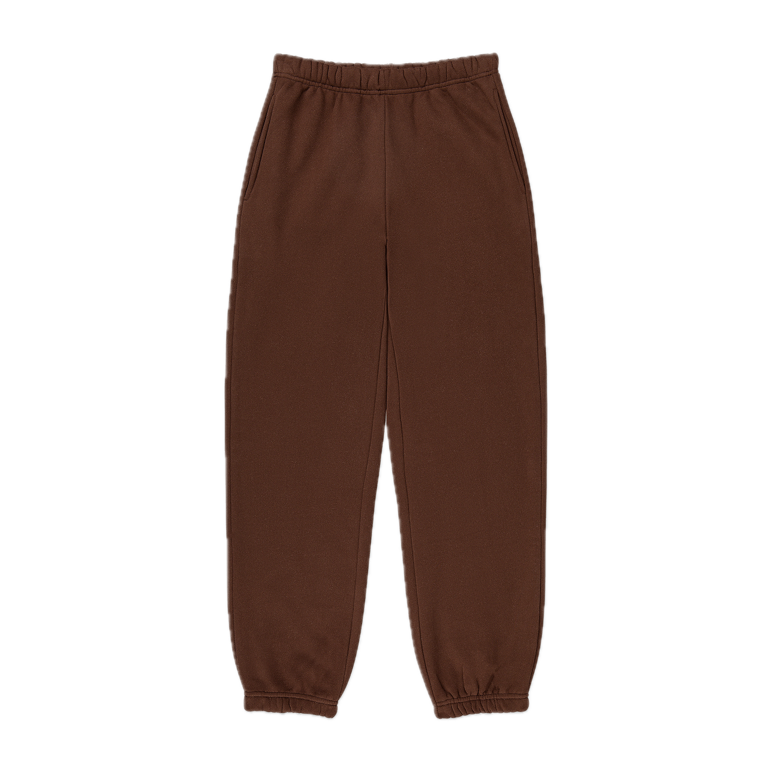 unisex sweats flat lay - chocolate