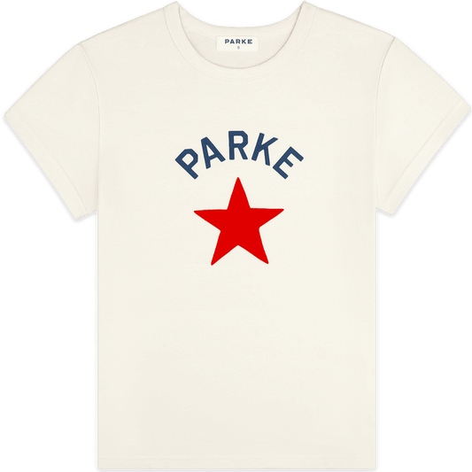 graphic tee -cream