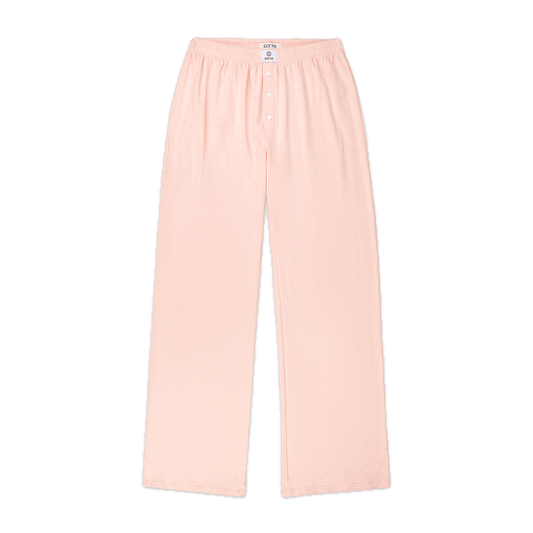 heart pointelle boxer pant flat lay- ballet