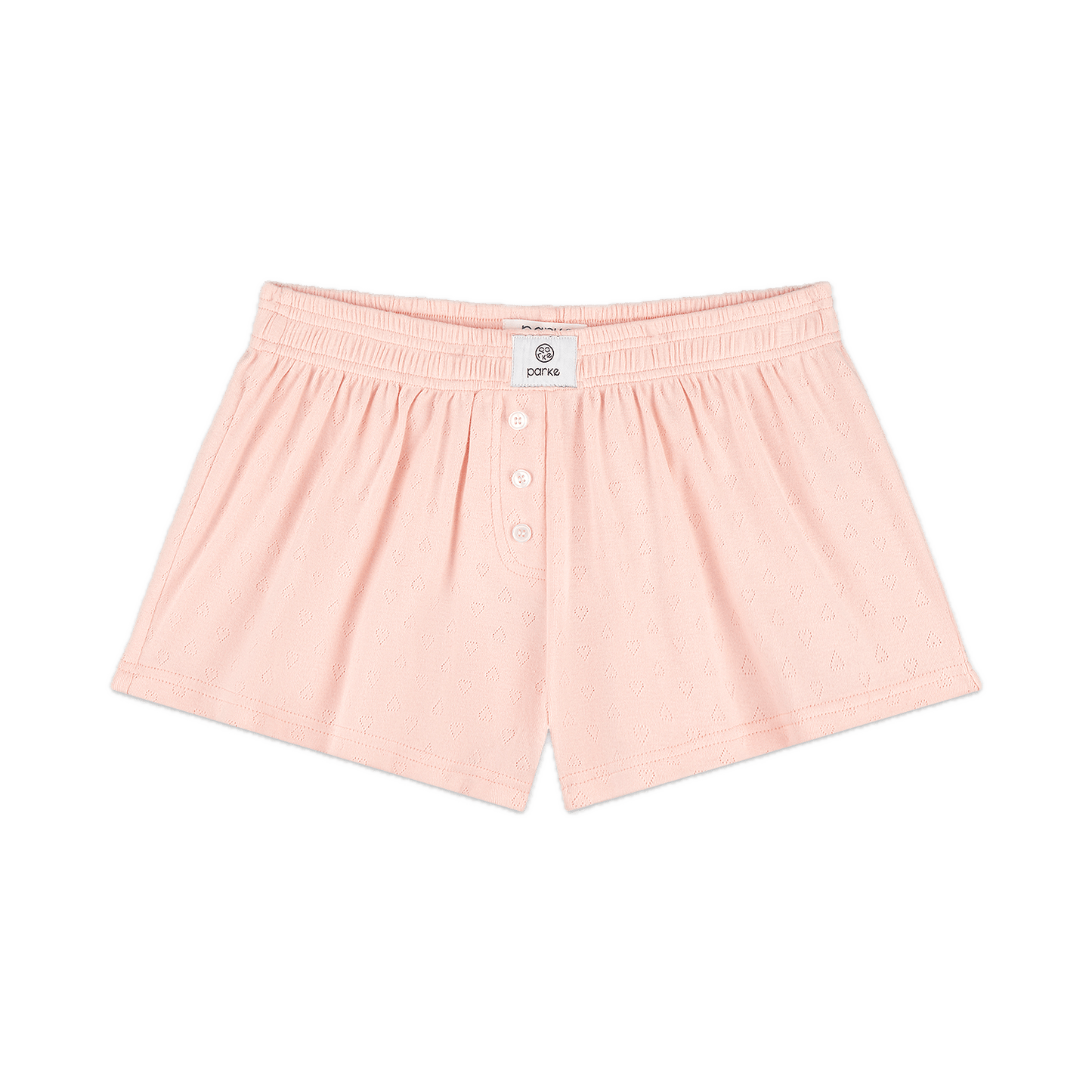 heart pointelle boxer short flat lay- ballet