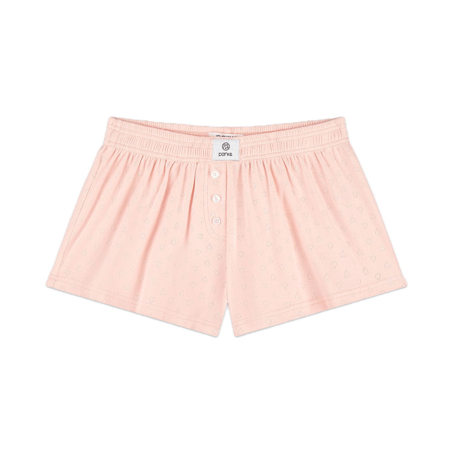 heart pointelle boxer short flat lay- ballet