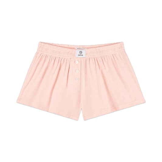 heart pointelle boxer short flat lay -ballet