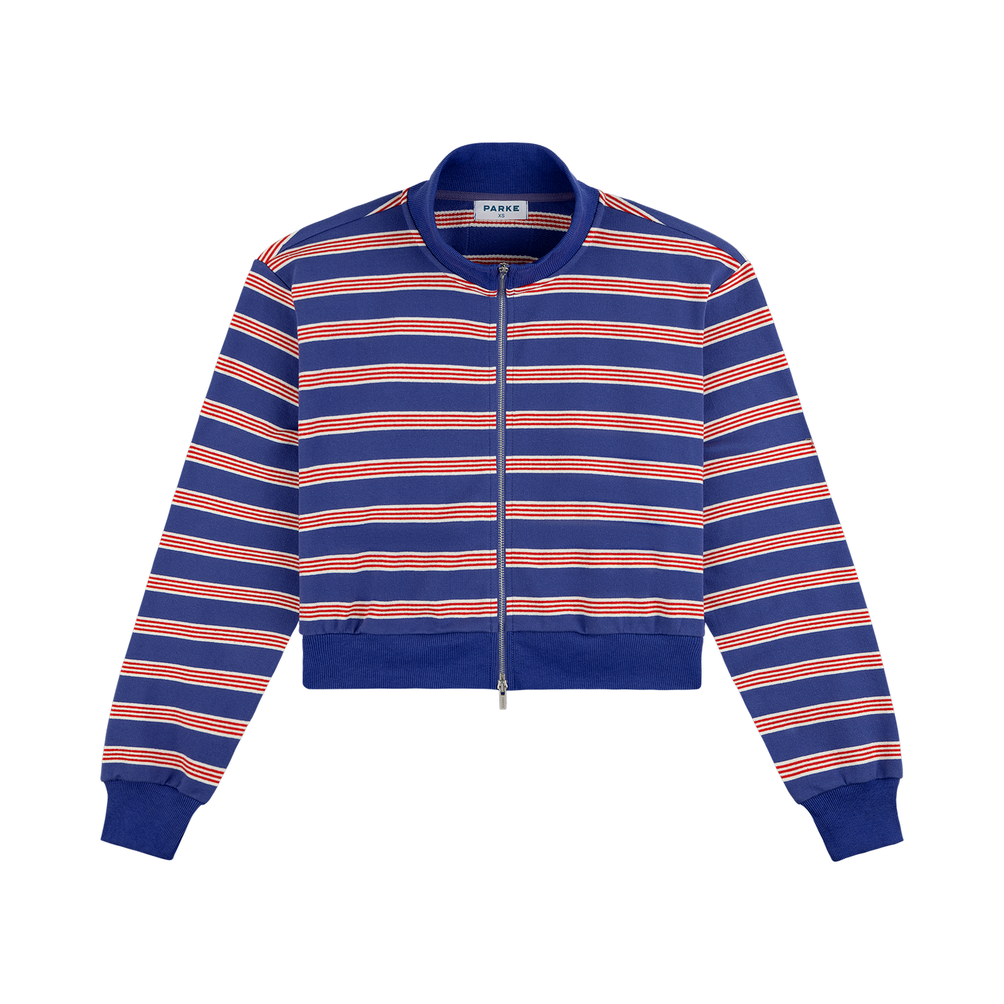 Zip Up Mockneck - Sailor Stripe