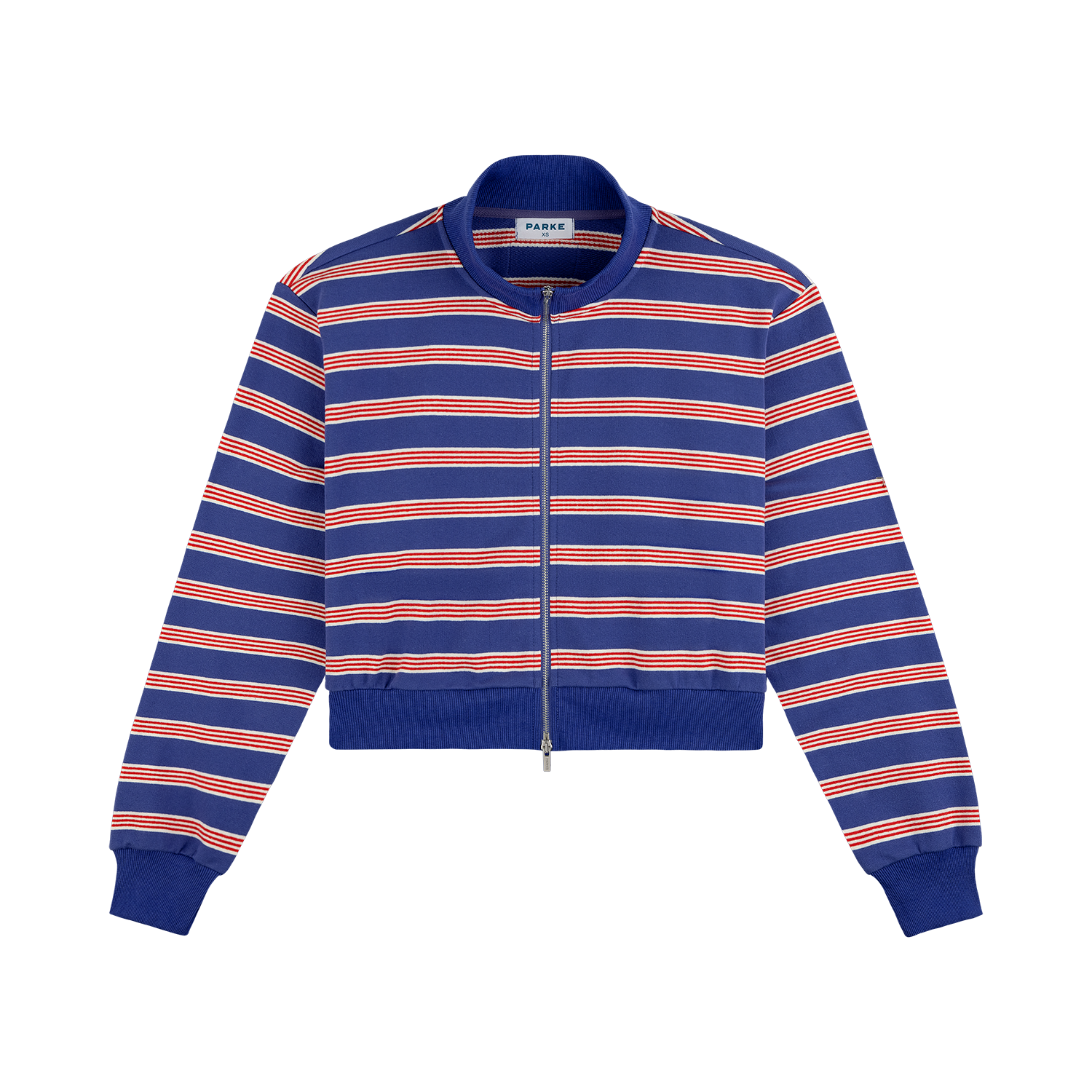 Zip Up Mockneck - Sailor Stripe