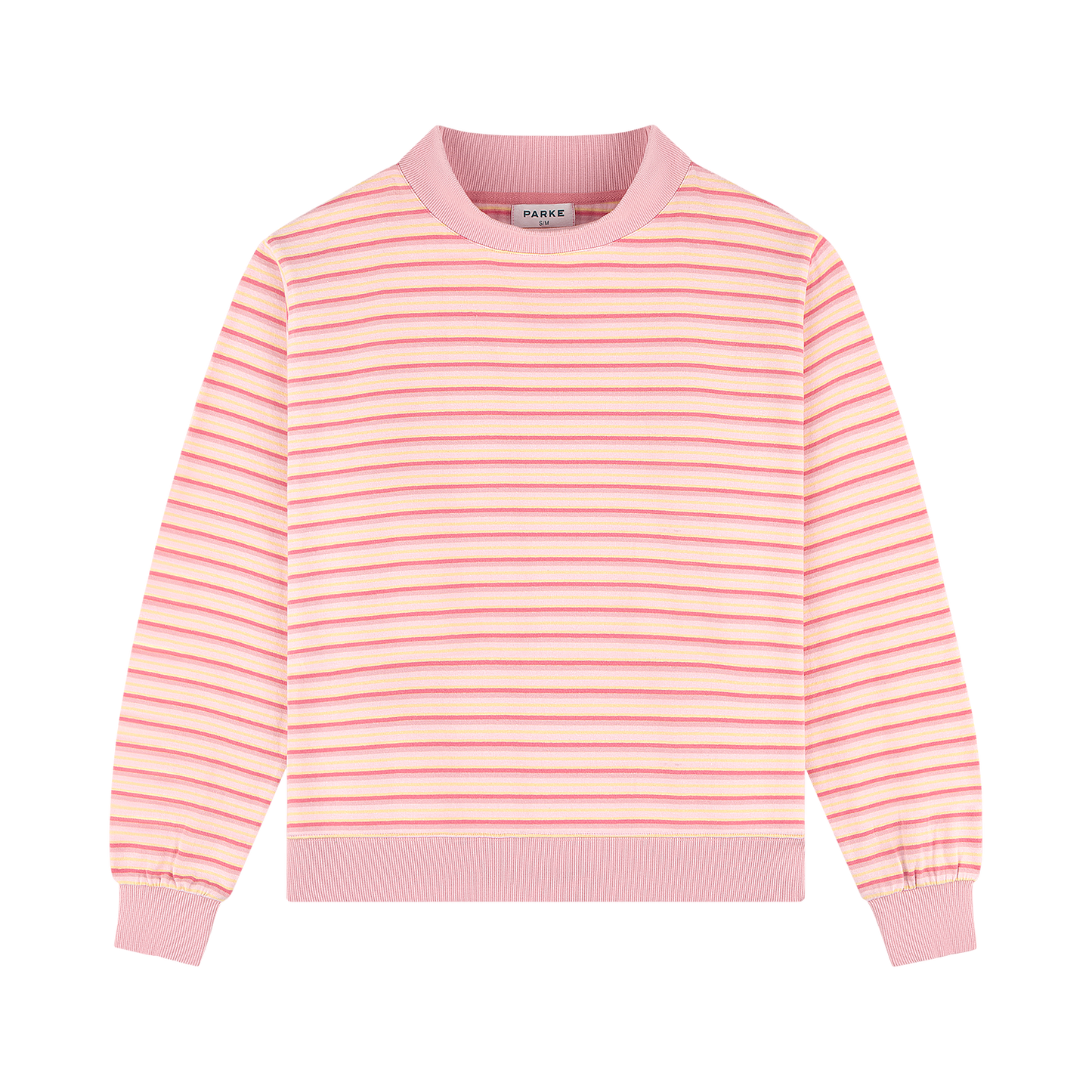 Stripe Mockneck Pullover - It's A Girl Stripe