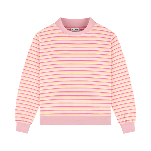 Stripe Mockneck Pullover - It's A Girl Stripe