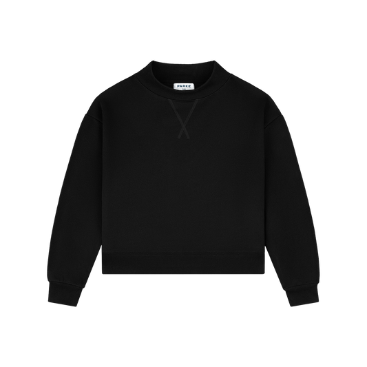 Shrunken Classic Mockneck - Black