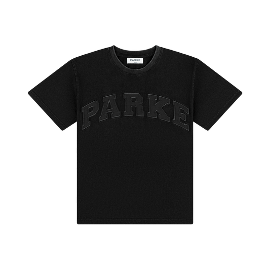 Acid Wash Varsity T-Shirt - Acid Wash Black