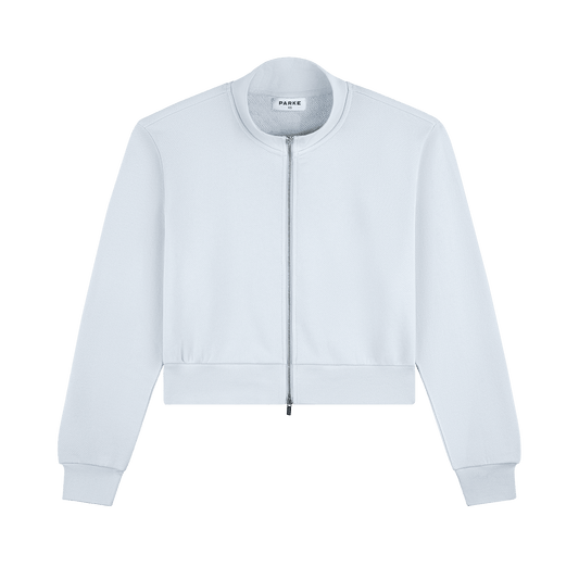 Zip Up Mockneck - Frosting