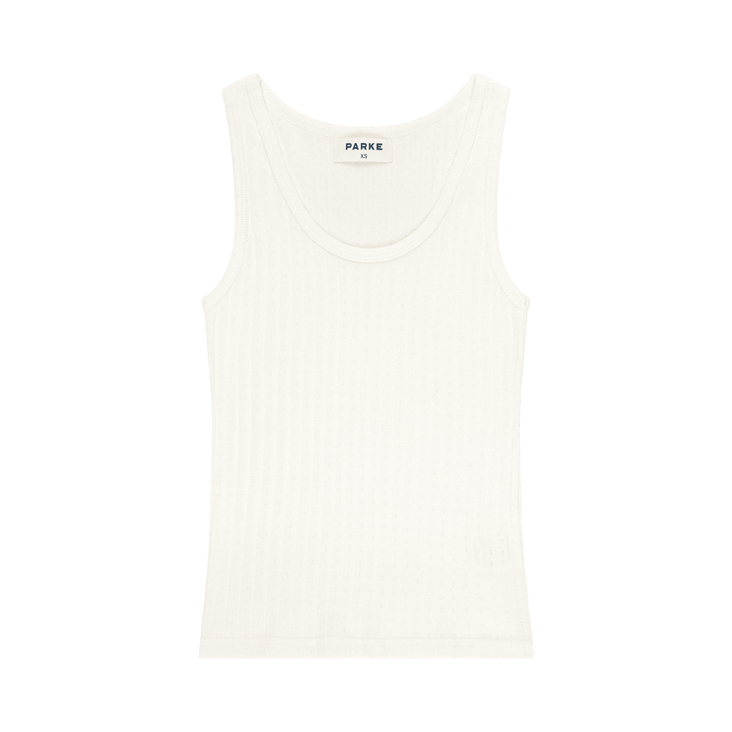 Pointelle Tank - Pearl