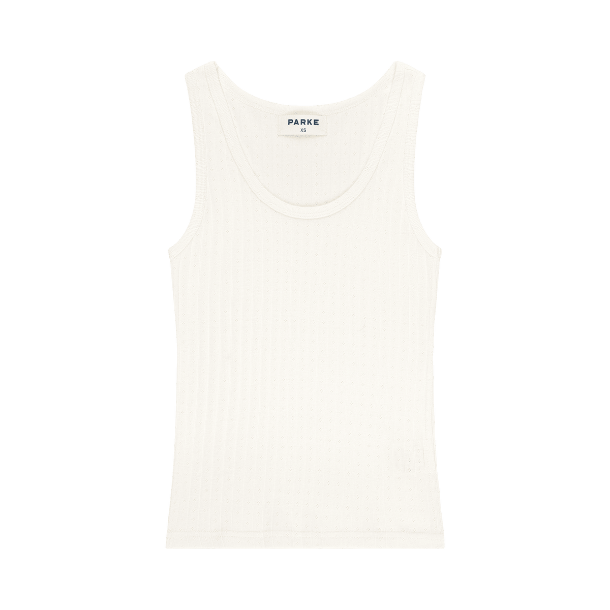 Pointelle Tank Pearl