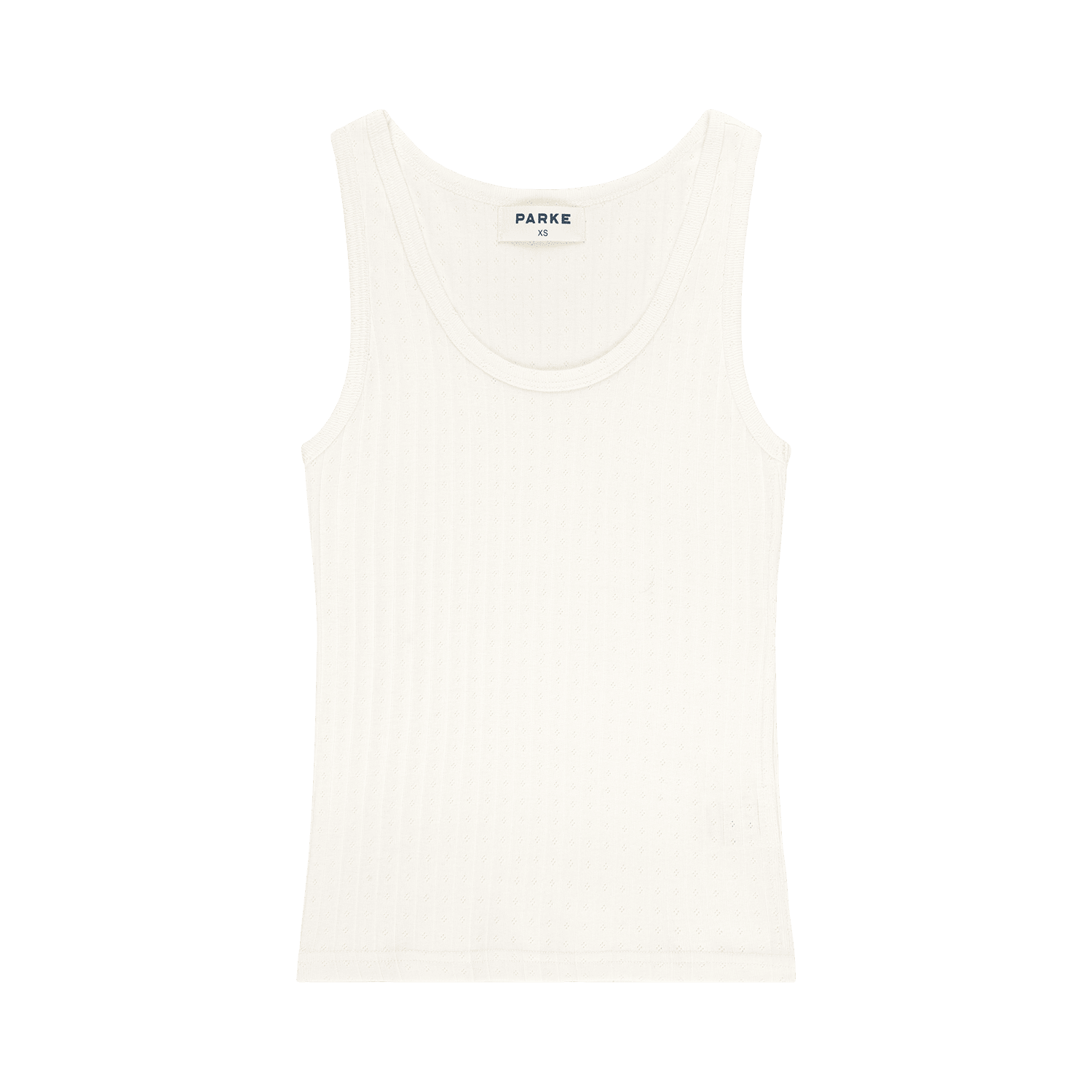 Pointelle Tank - Pearl