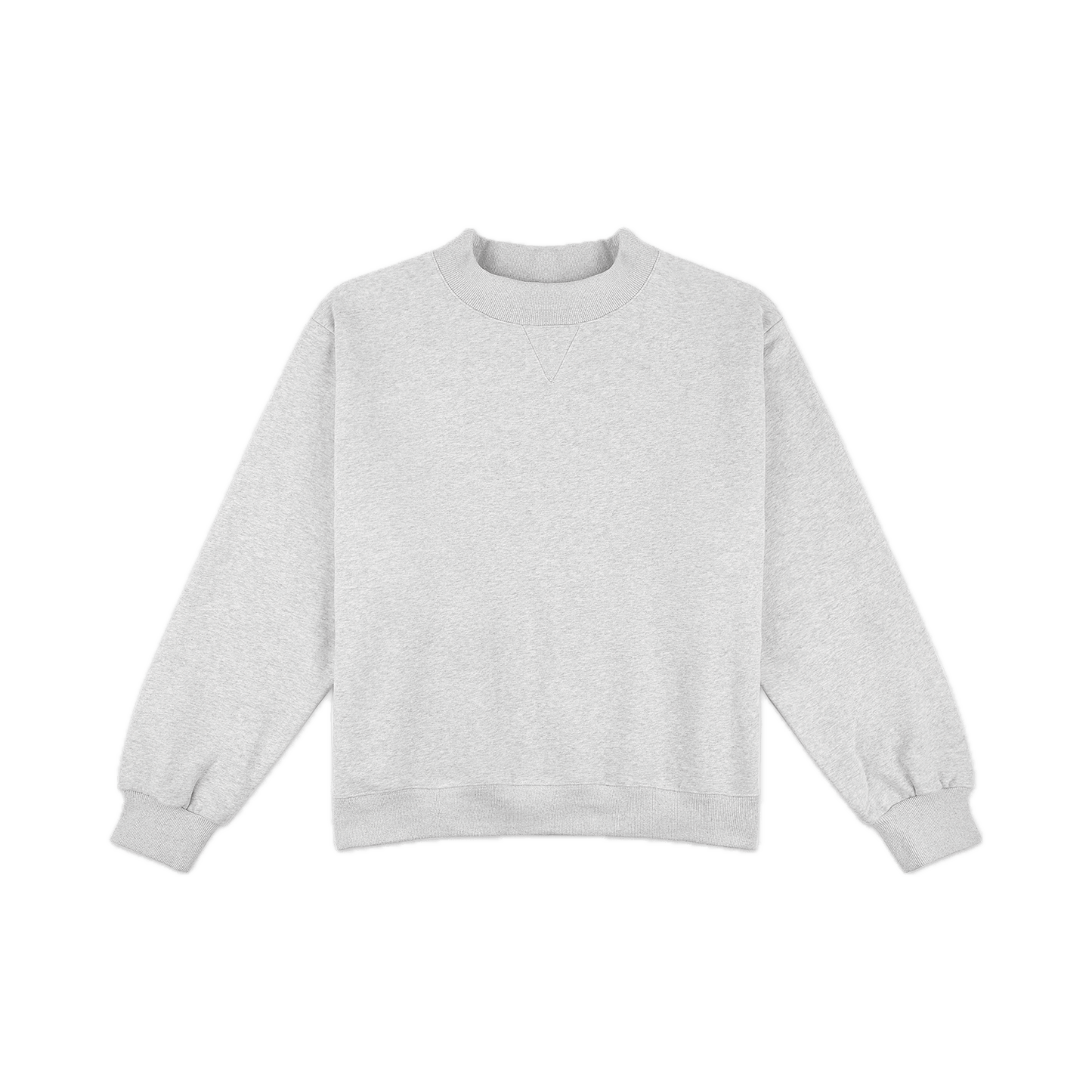 classic grey classic mockneck flat lay- classic grey