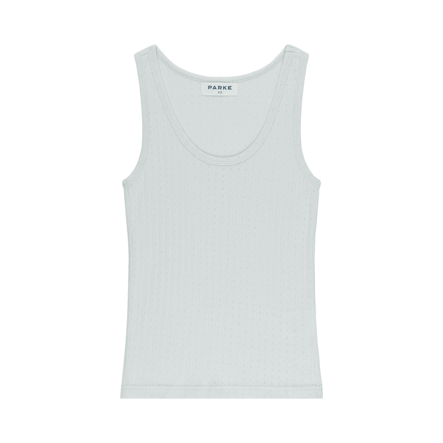 Pointelle Tank - Pale Blue