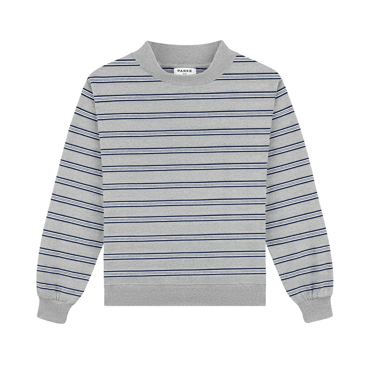 Striped Mockneck Pullover - Core Stripe