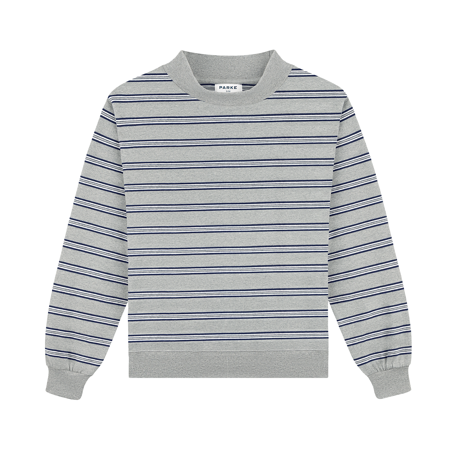 Striped Mockneck Pullover - Core Stripe