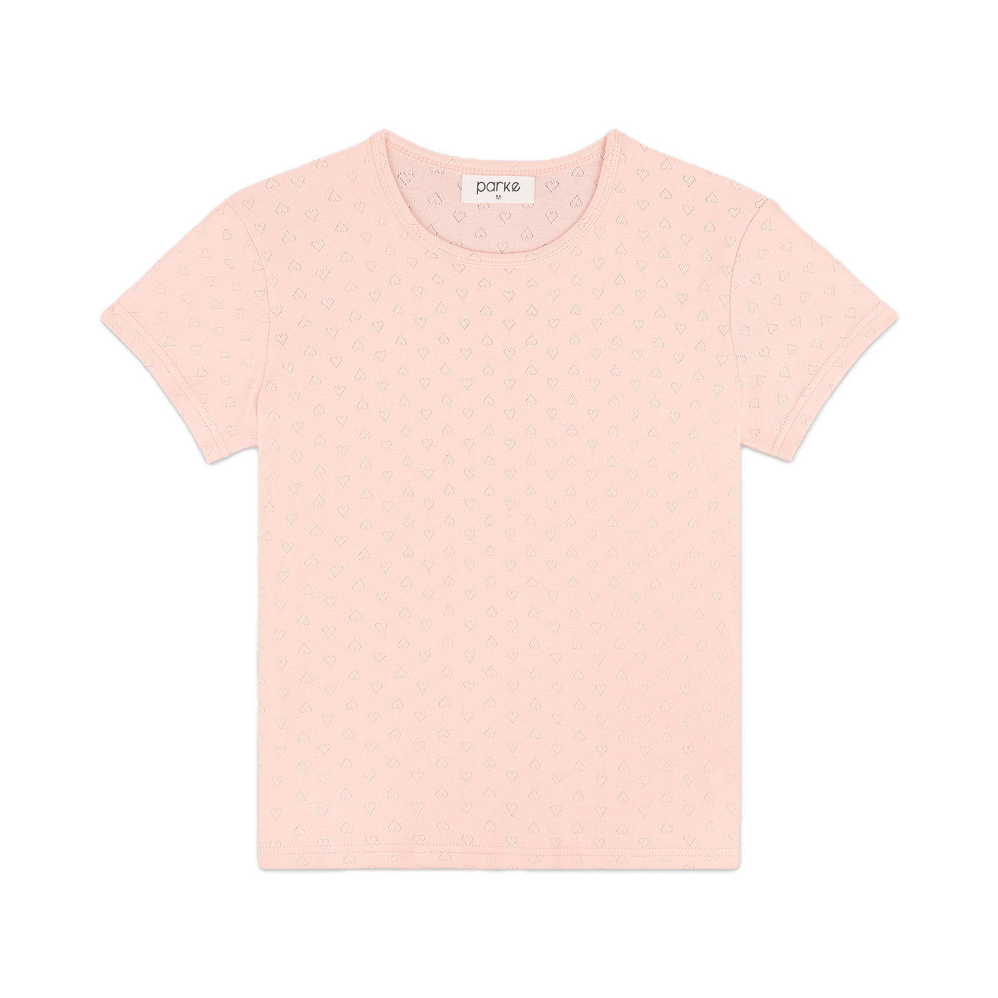 ballet heart pointelle tee flat lay -ballet